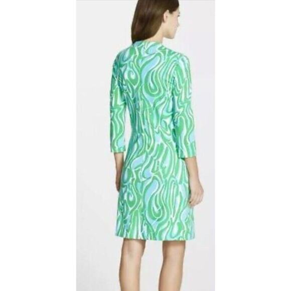 Lilly Pulitzer green Charlena Resort Finders Keepers Shift Dress Sz XXS Nautical - Picture 2 of 12